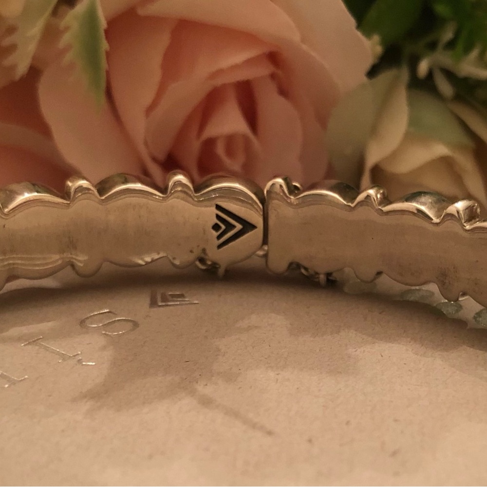 Rare Silpada Sterling Silver Freshwater Pearl Sunken Treasure Bracelet B2909 - Picture 4 of 16